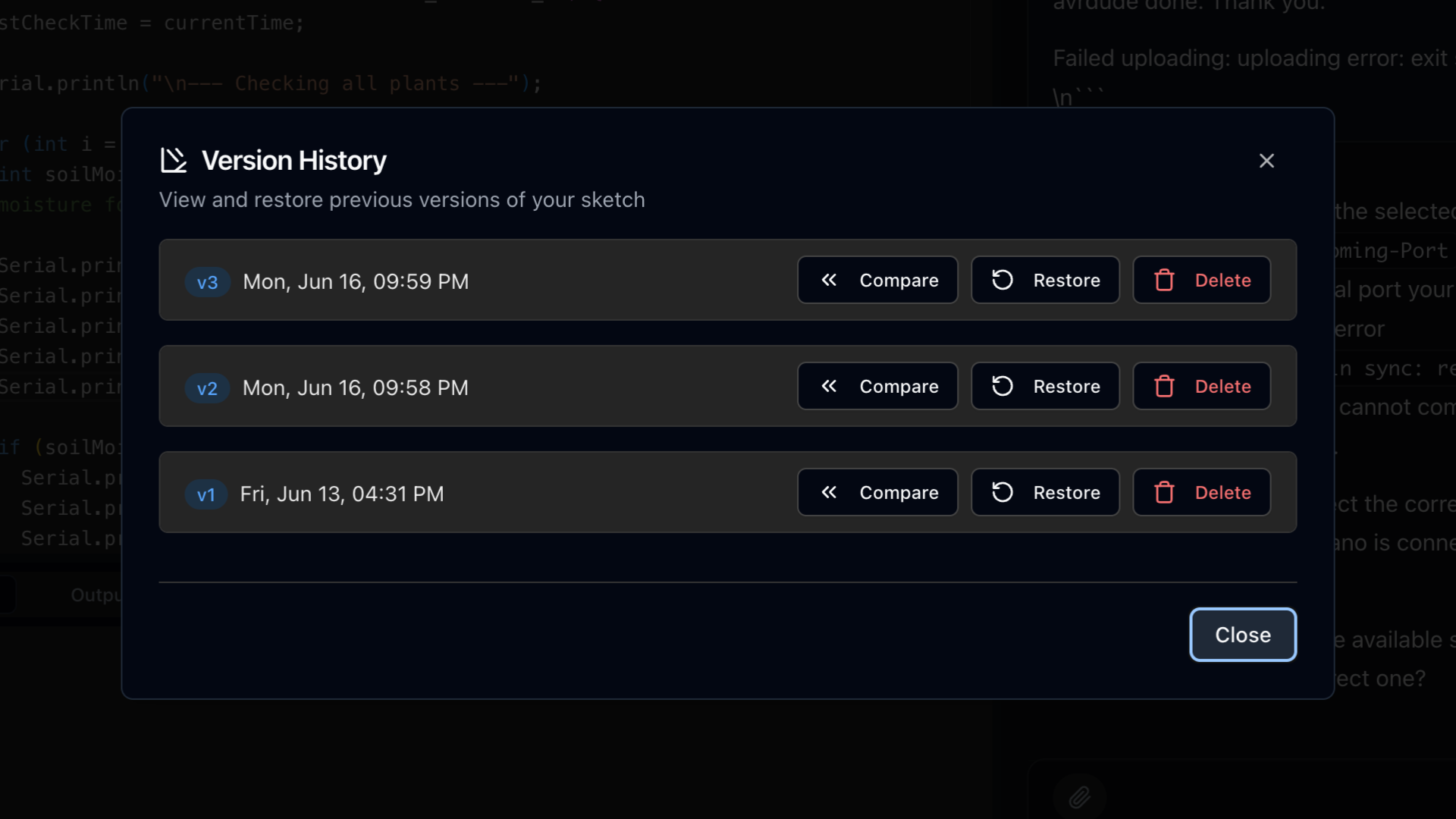 Built-in Version Control
